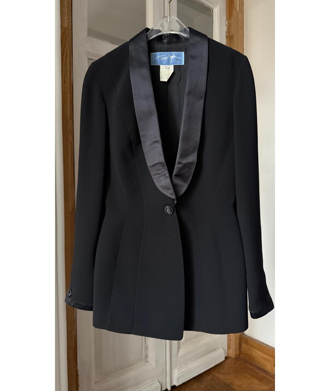 THIERRY MUGLER VINTAGE Черный костюм с брюками, фото 6