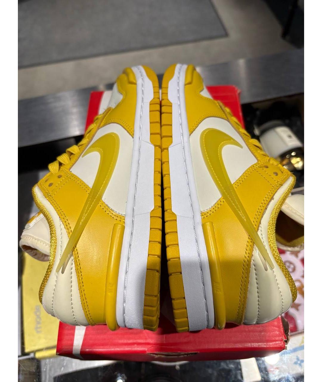 NIKE Желтые кожаные кеды, фото 4