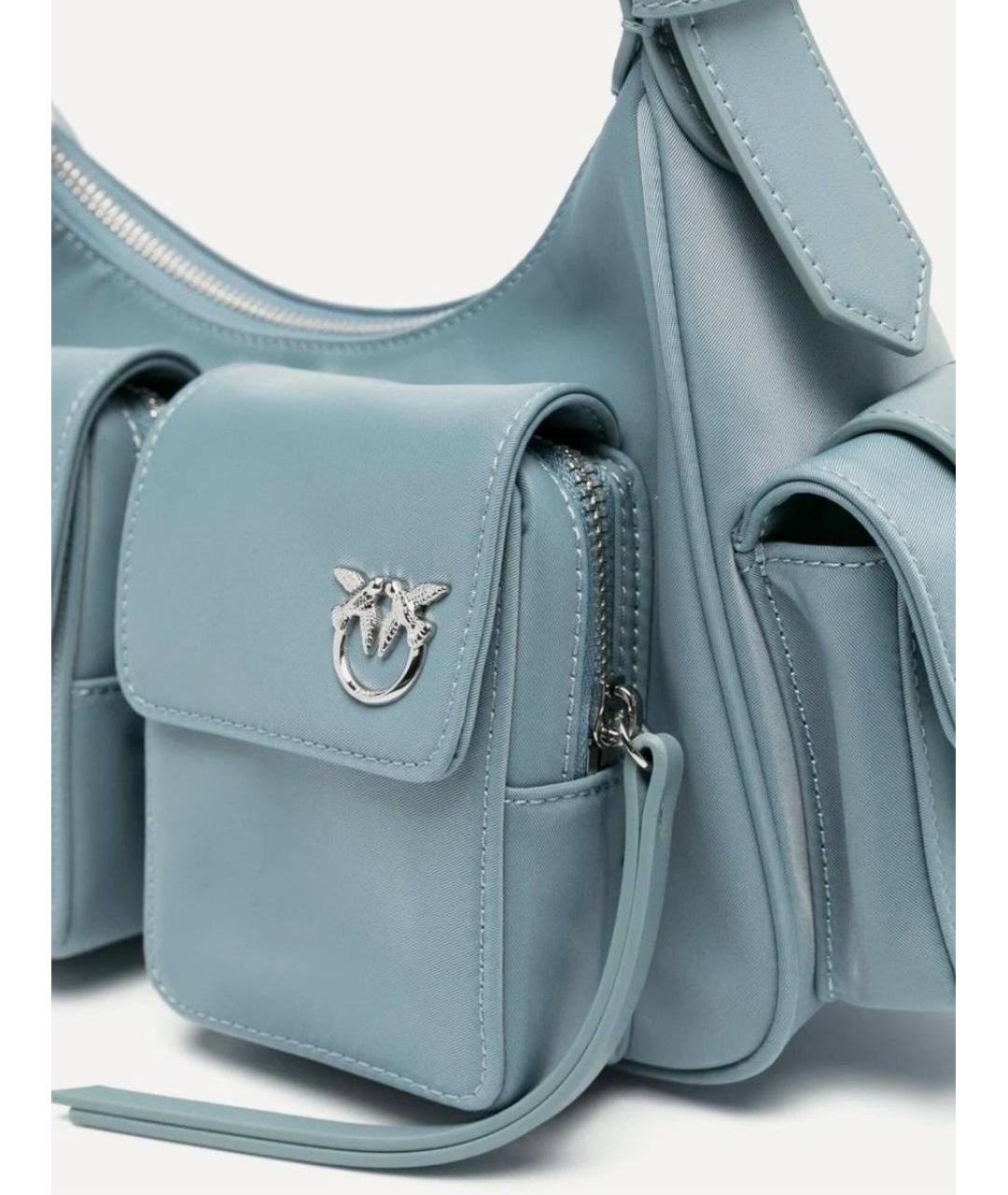 PINKO Голубая кожаная сумка через плечо, фото 2