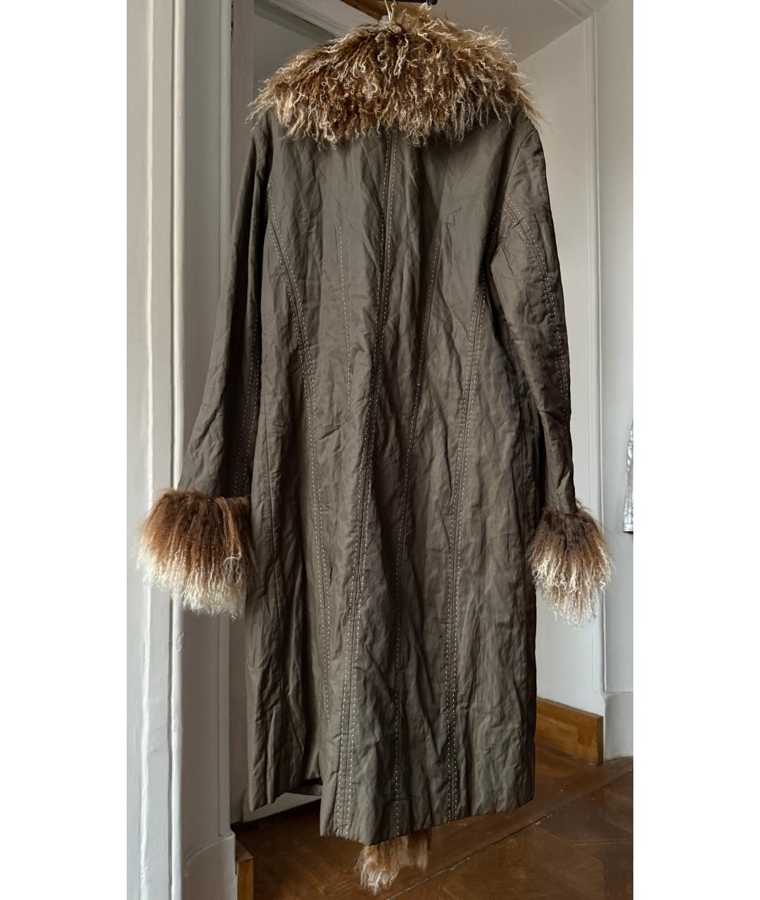 YVES SALOMON Хаки деним пальто, фото 2