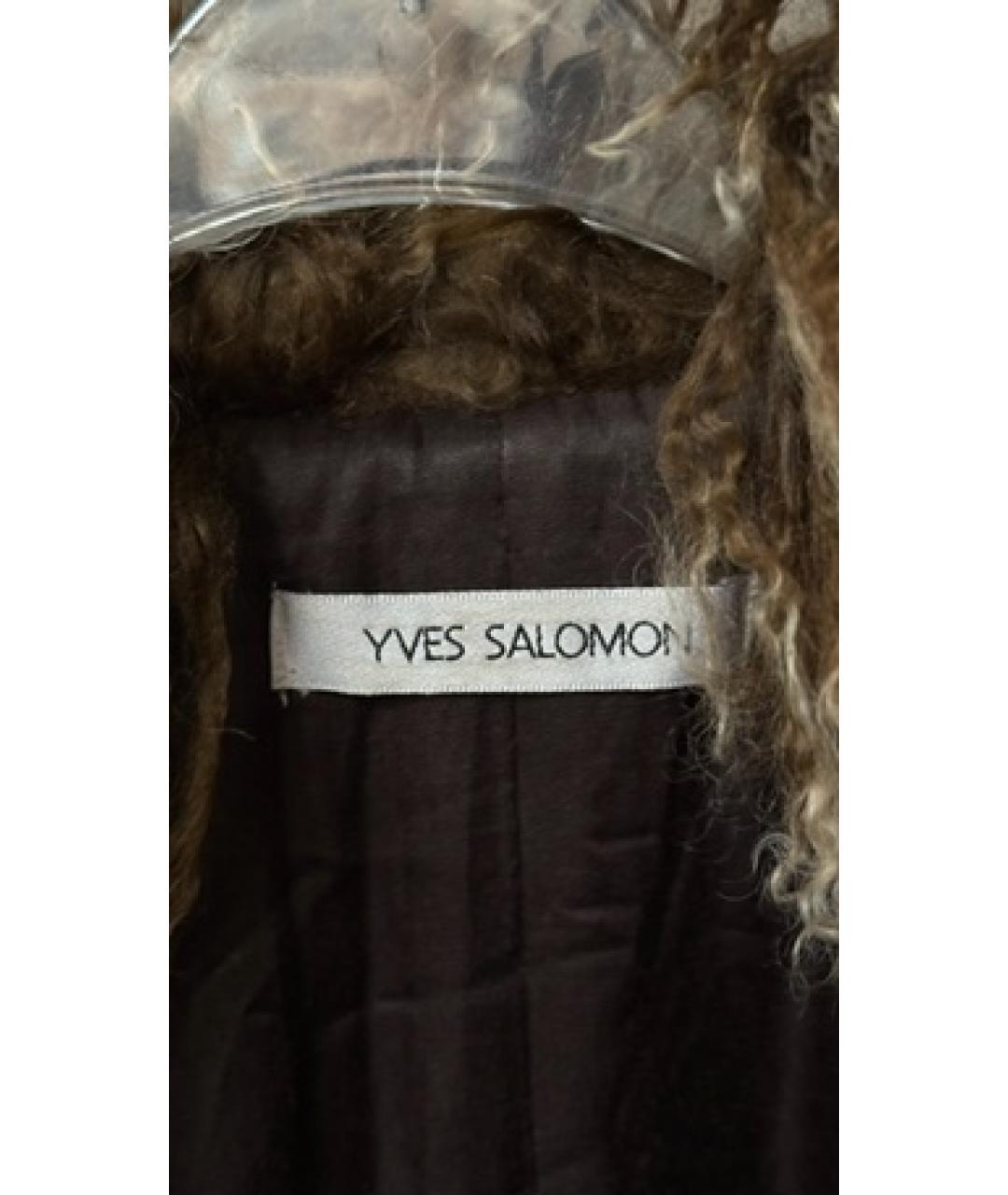 YVES SALOMON Хаки деним пальто, фото 3