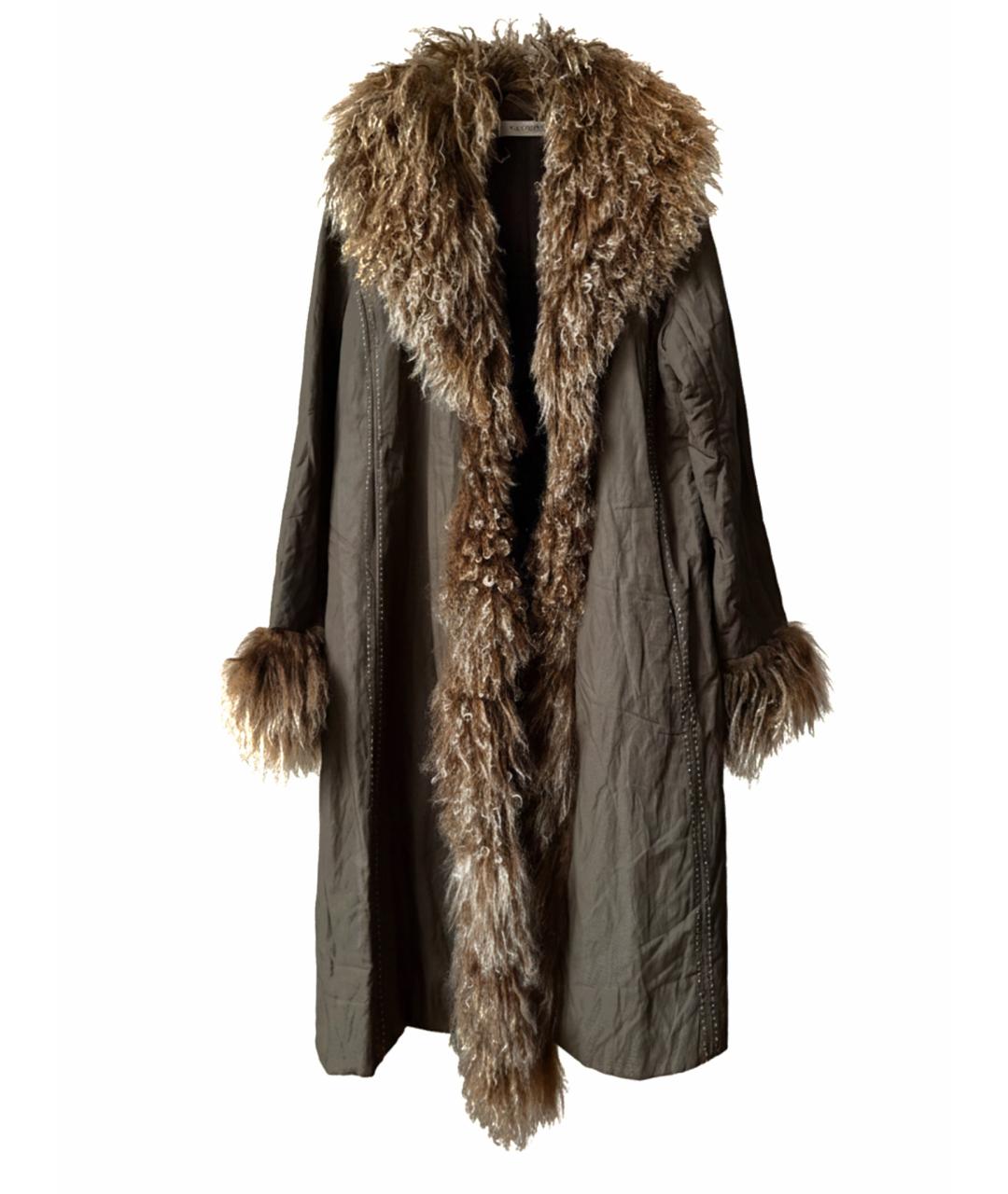 YVES SALOMON Хаки деним пальто, фото 1