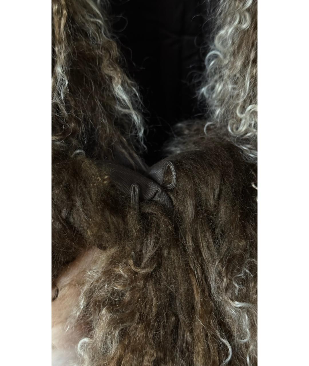 YVES SALOMON Хаки деним пальто, фото 5