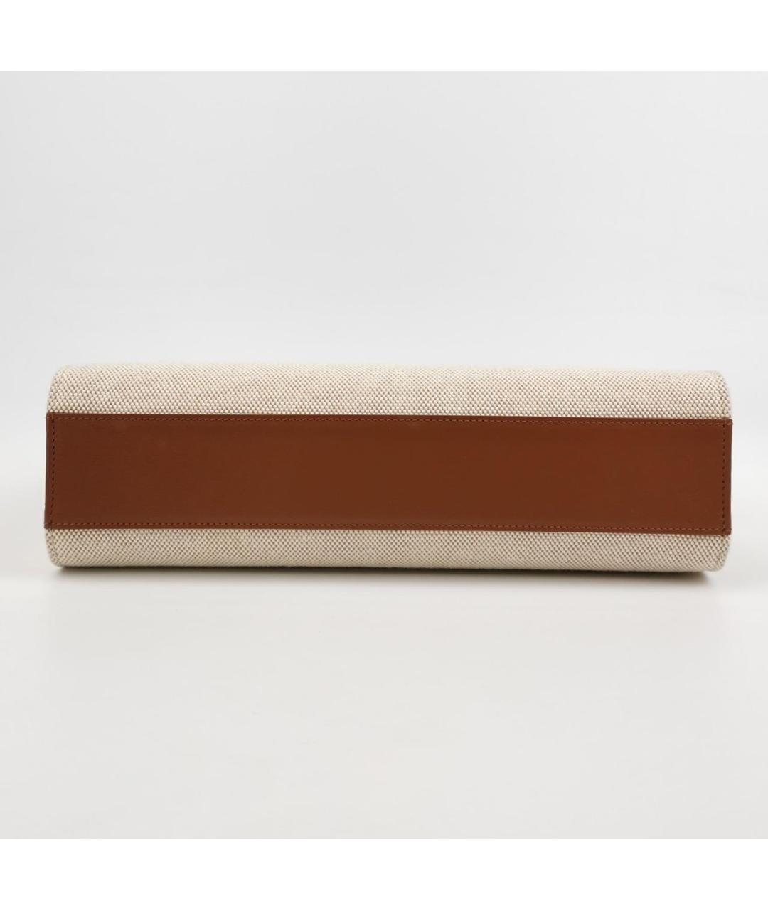 SAINT LAURENT Коричневая кожаная сумка через плечо, фото 5