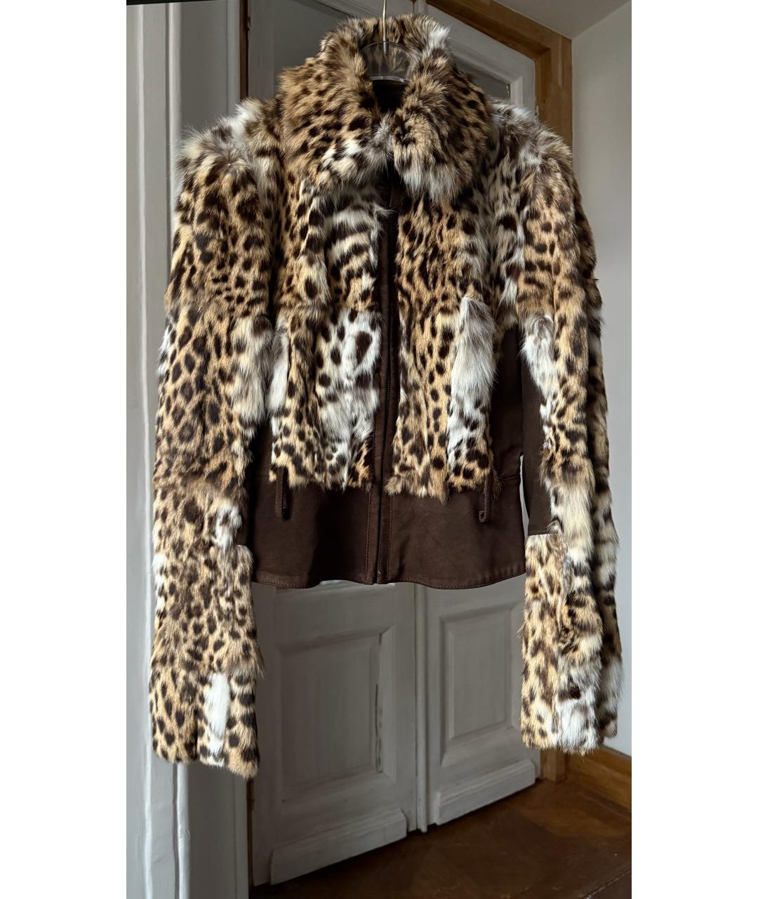 VALENTINO Бежевая меховая куртка, фото 7