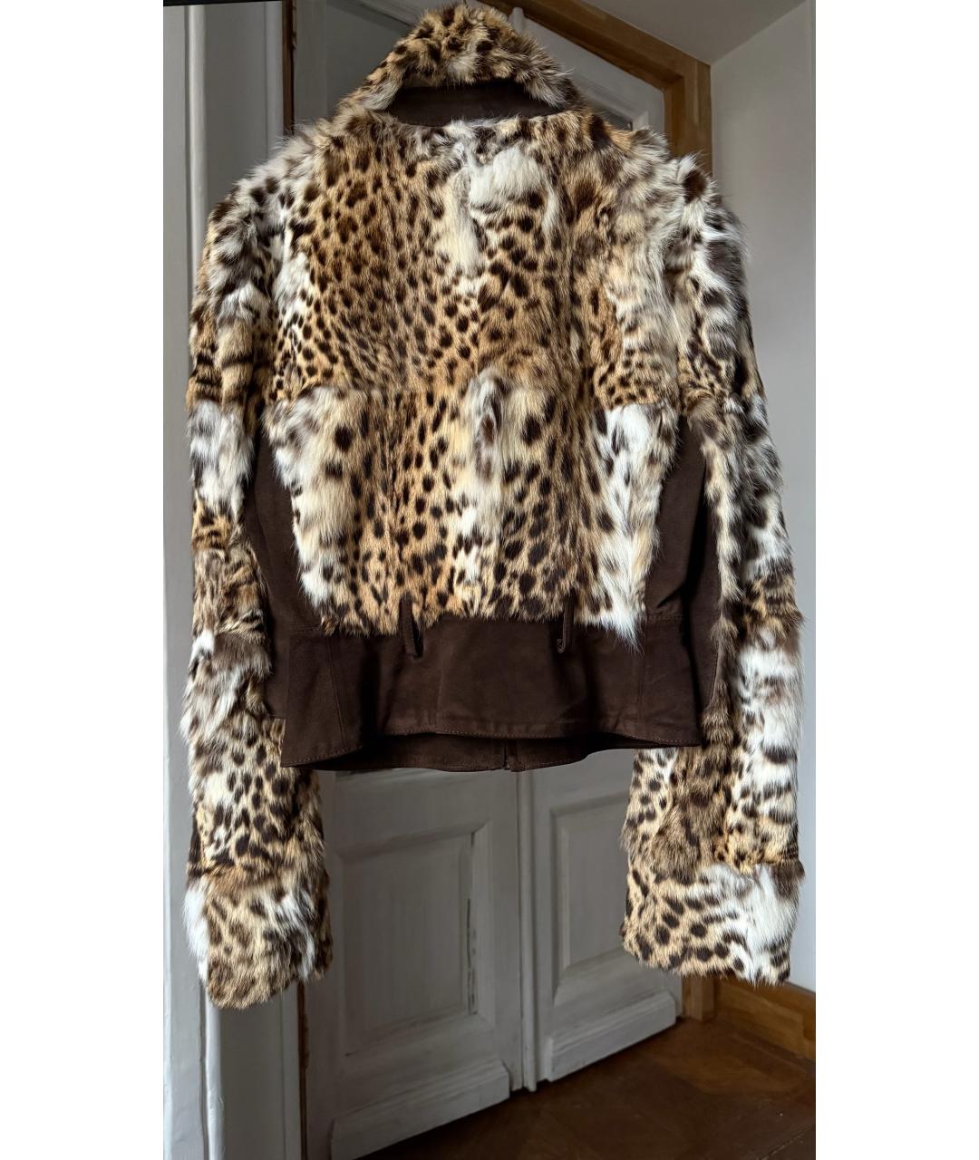 VALENTINO Бежевая меховая куртка, фото 2