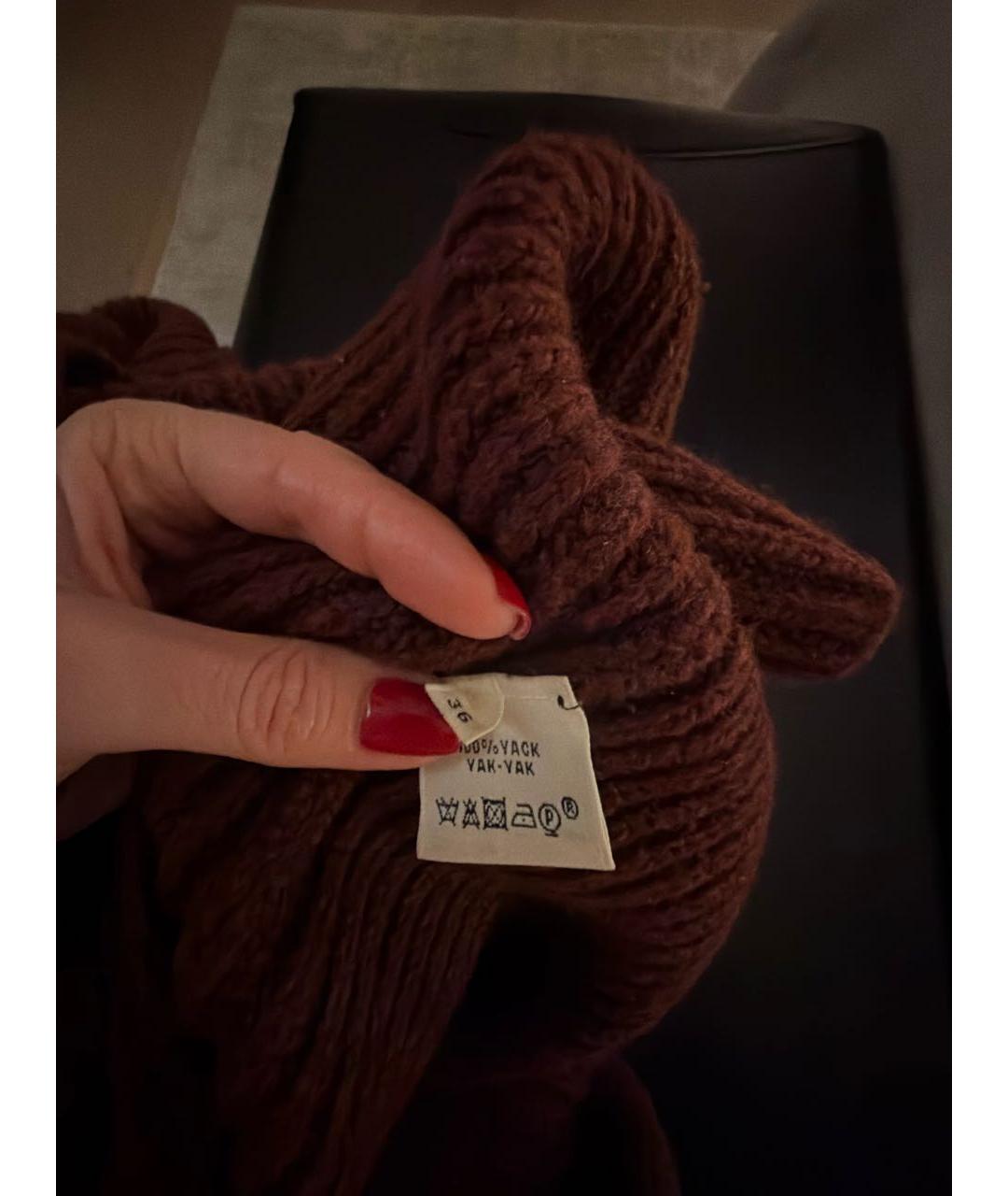 HERMES Бордовый шерстяной джемпер / свитер, фото 4