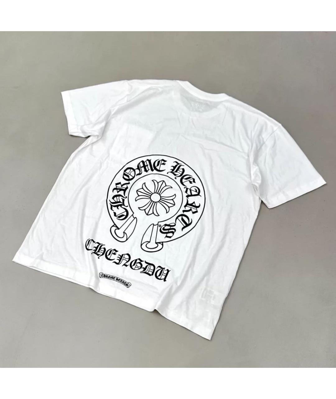 CHROME HEARTS Белая хлопковая футболка, фото 2