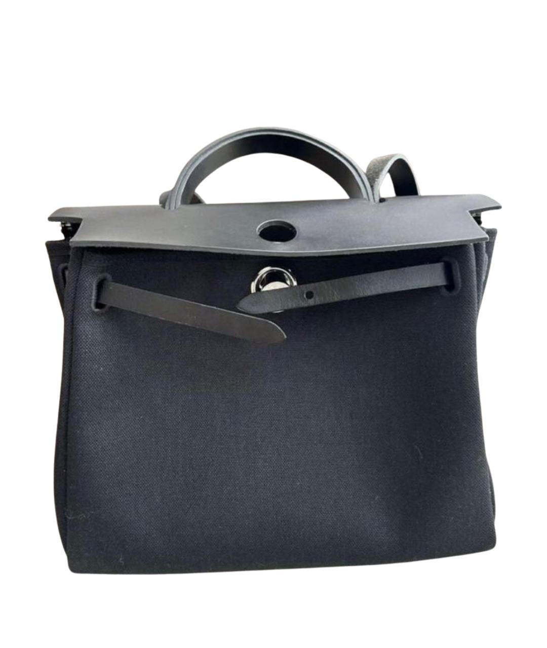 HERMES Черная кожаная сумка через плечо, фото 1