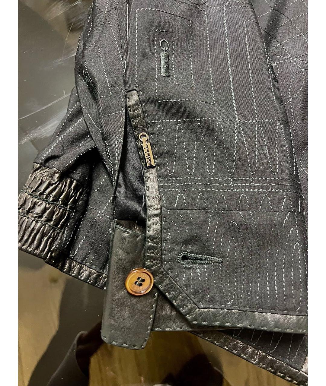 ZILLI Черная шелковая куртка, фото 4