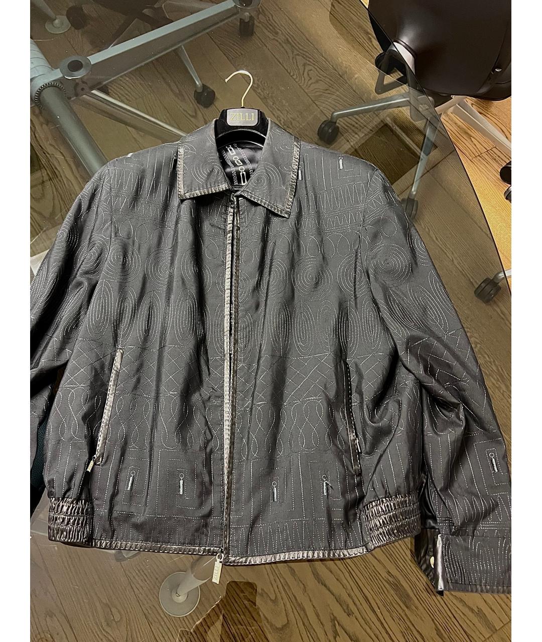 ZILLI Черная шелковая куртка, фото 7