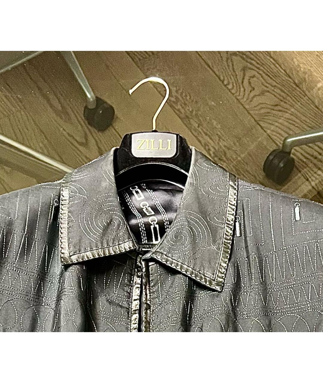 ZILLI Черная шелковая куртка, фото 3