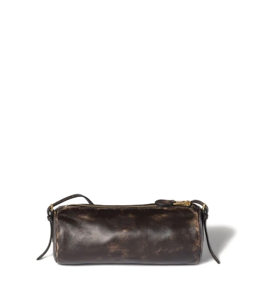 MIU MIU Коричневая кожаная сумка через плечо, фото 2