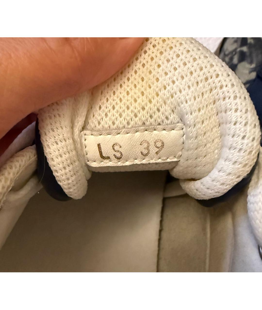 CHRISTIAN DIOR Темно-синие кожаные кроссовки, фото 5