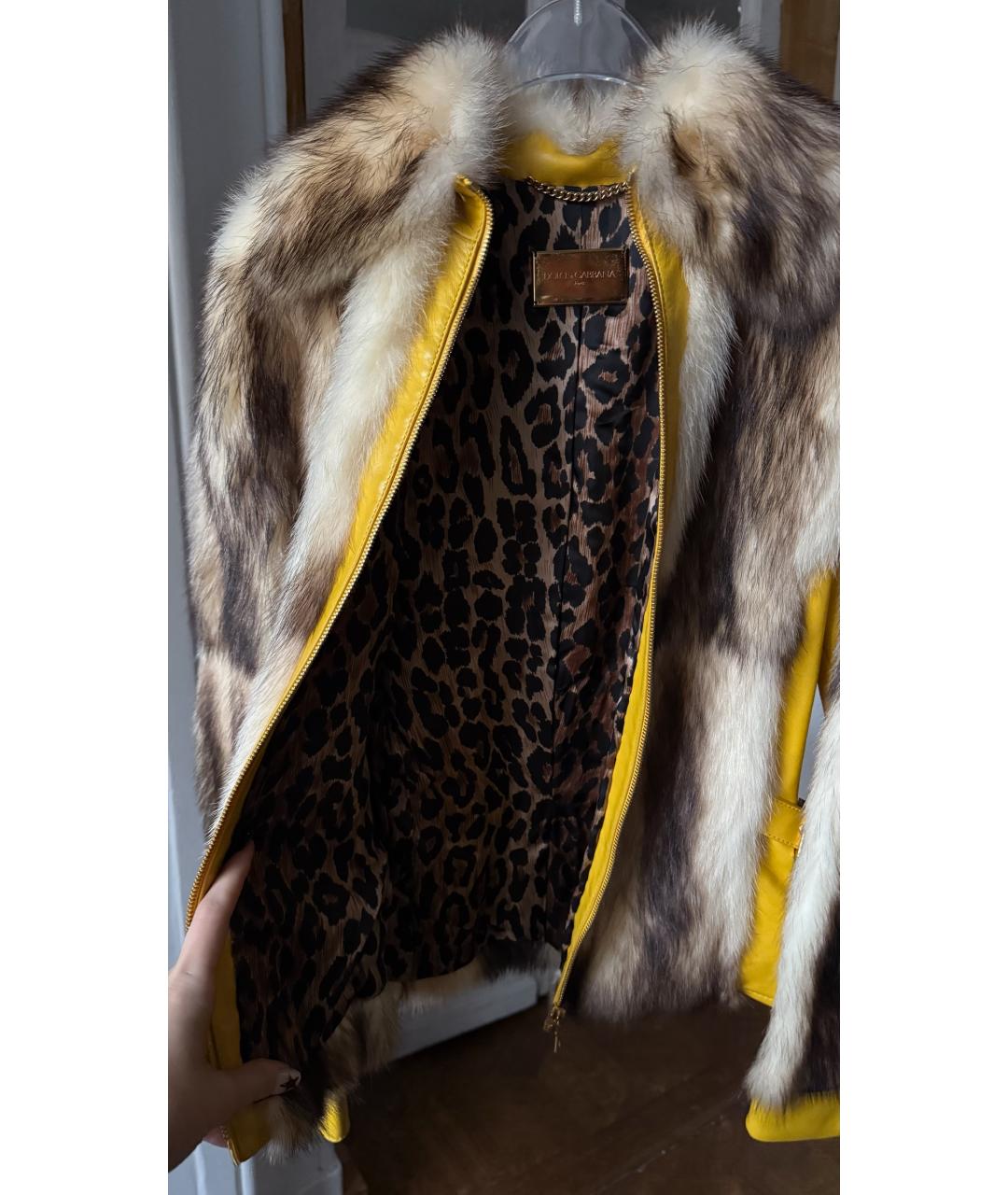 DOLCE&GABBANA Мульти меховая куртка, фото 4