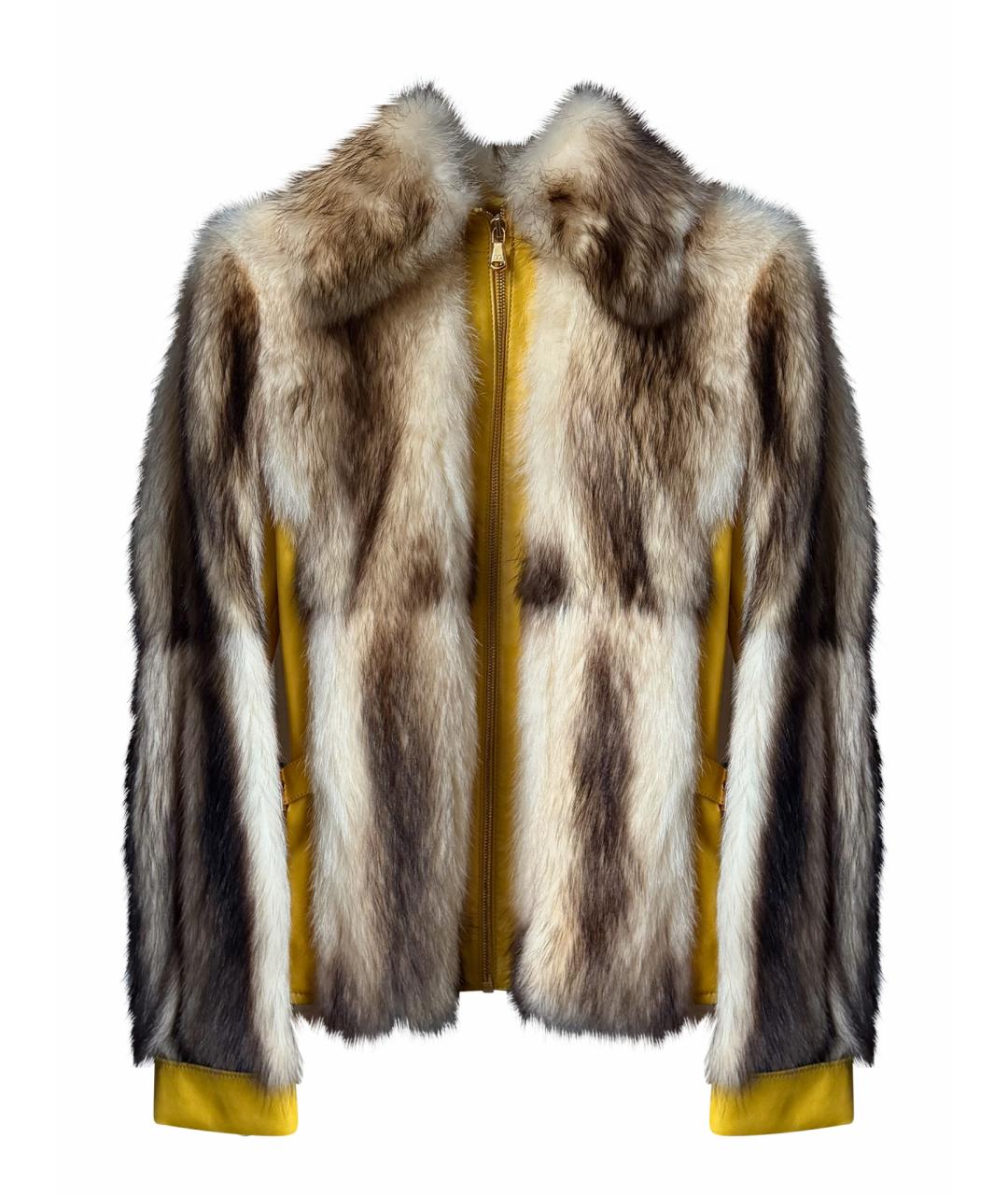 DOLCE&GABBANA Мульти меховая куртка, фото 1
