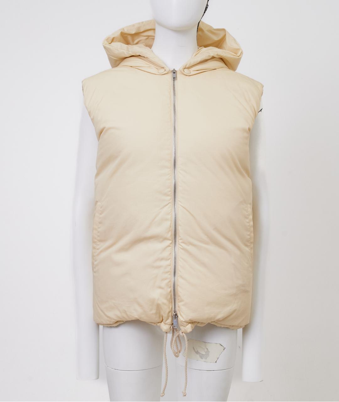 CELINE Бежевый хлопковый жилет, фото 6