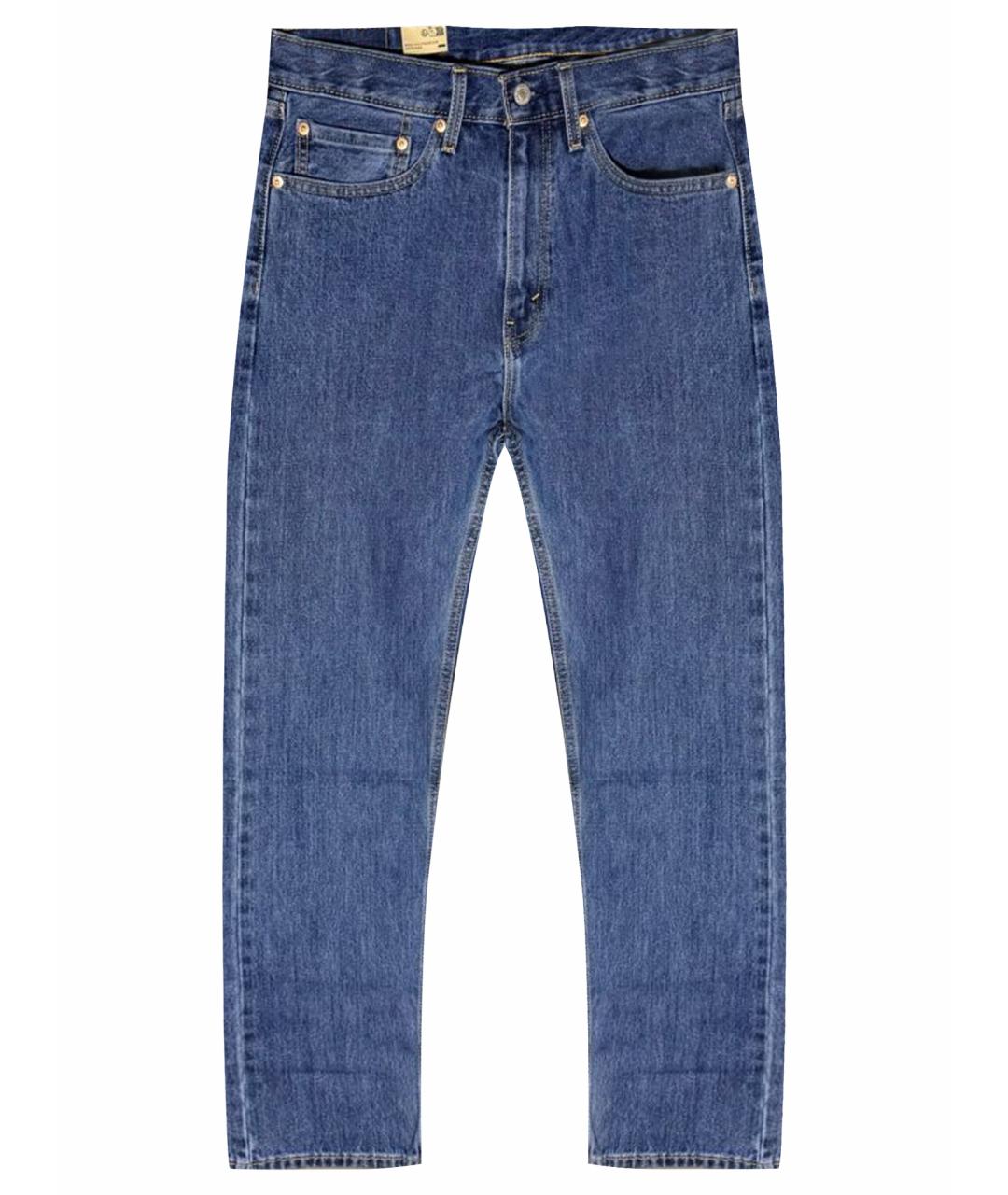 LEVI'S Синие хлопко-эластановые прямые джинсы, фото 1