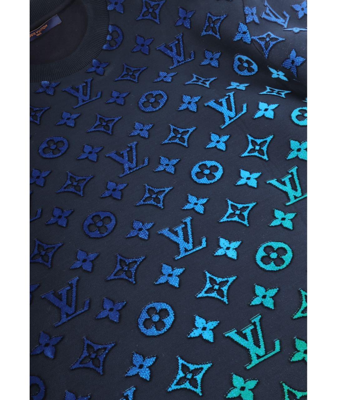 LOUIS VUITTON Синий хлопковый джемпер / свитер, фото 4