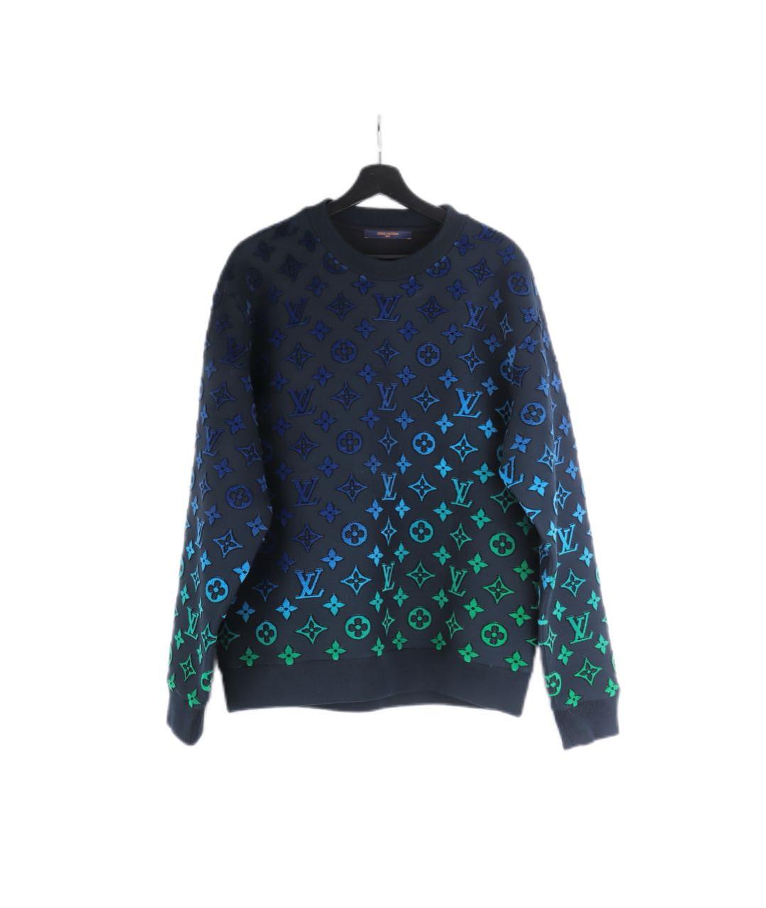 LOUIS VUITTON Синий хлопковый джемпер / свитер, фото 2