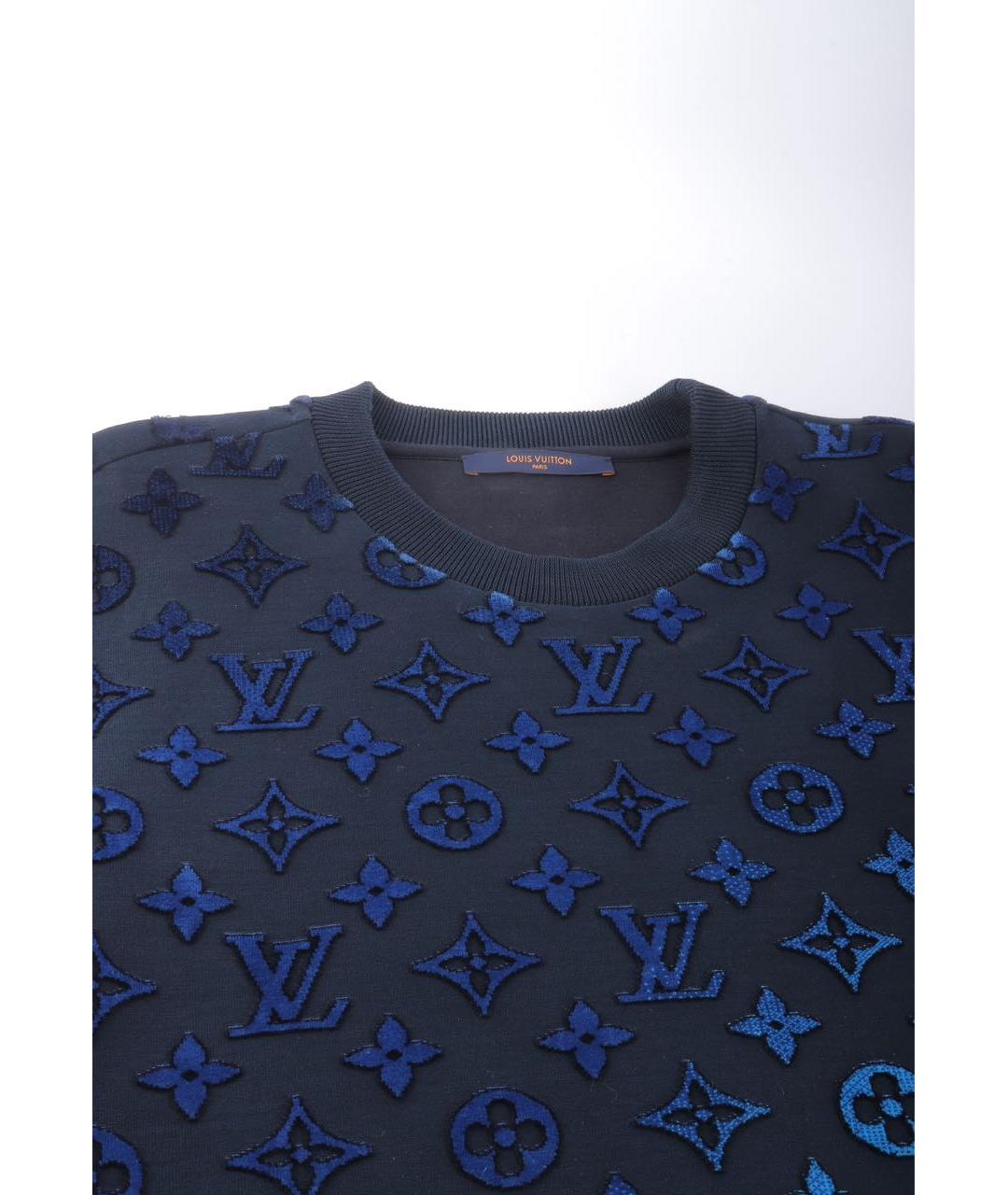 LOUIS VUITTON Синий хлопковый джемпер / свитер, фото 5