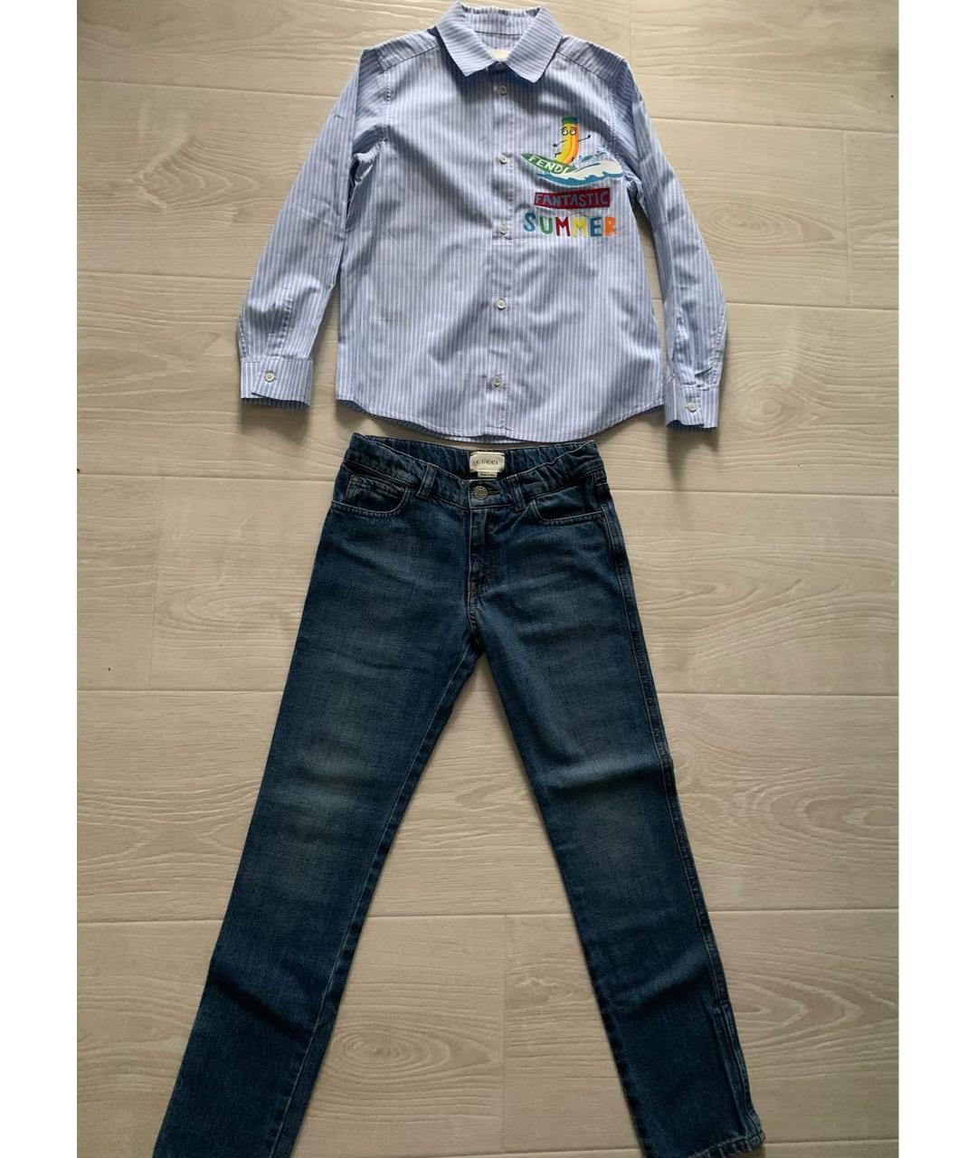 GUCCI Синий хлопковый комплект, фото 8