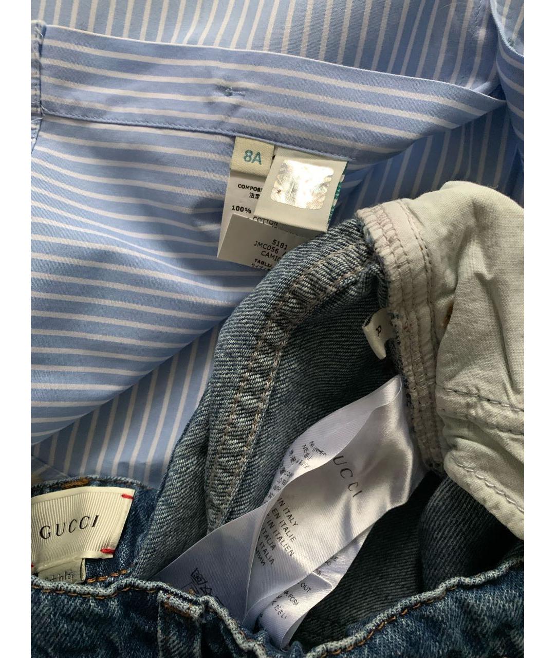 GUCCI Синий хлопковый комплект, фото 7