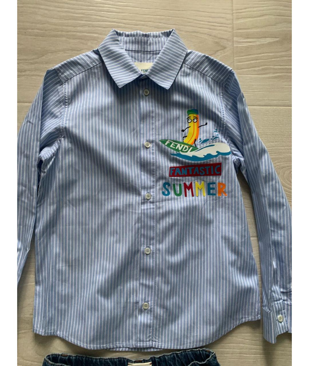 GUCCI Синий хлопковый комплект, фото 6