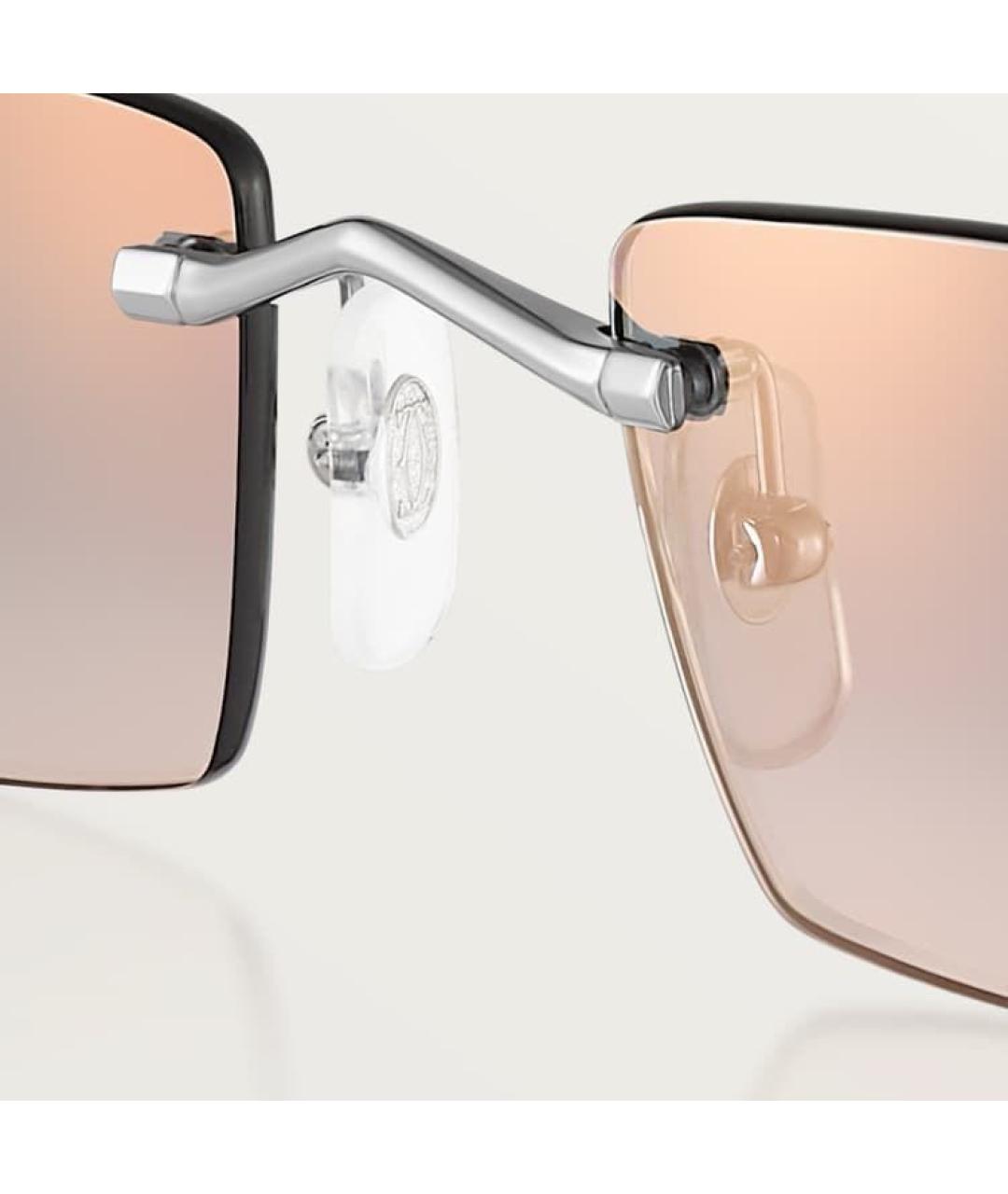 CARTIER Серебряные металлические солнцезащитные очки, фото 5