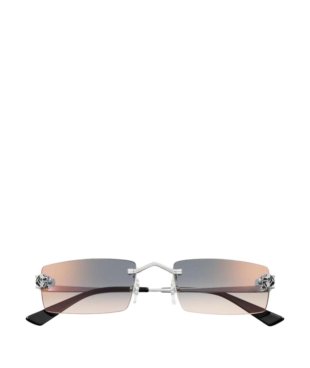 CARTIER Серебряные металлические солнцезащитные очки, фото 1