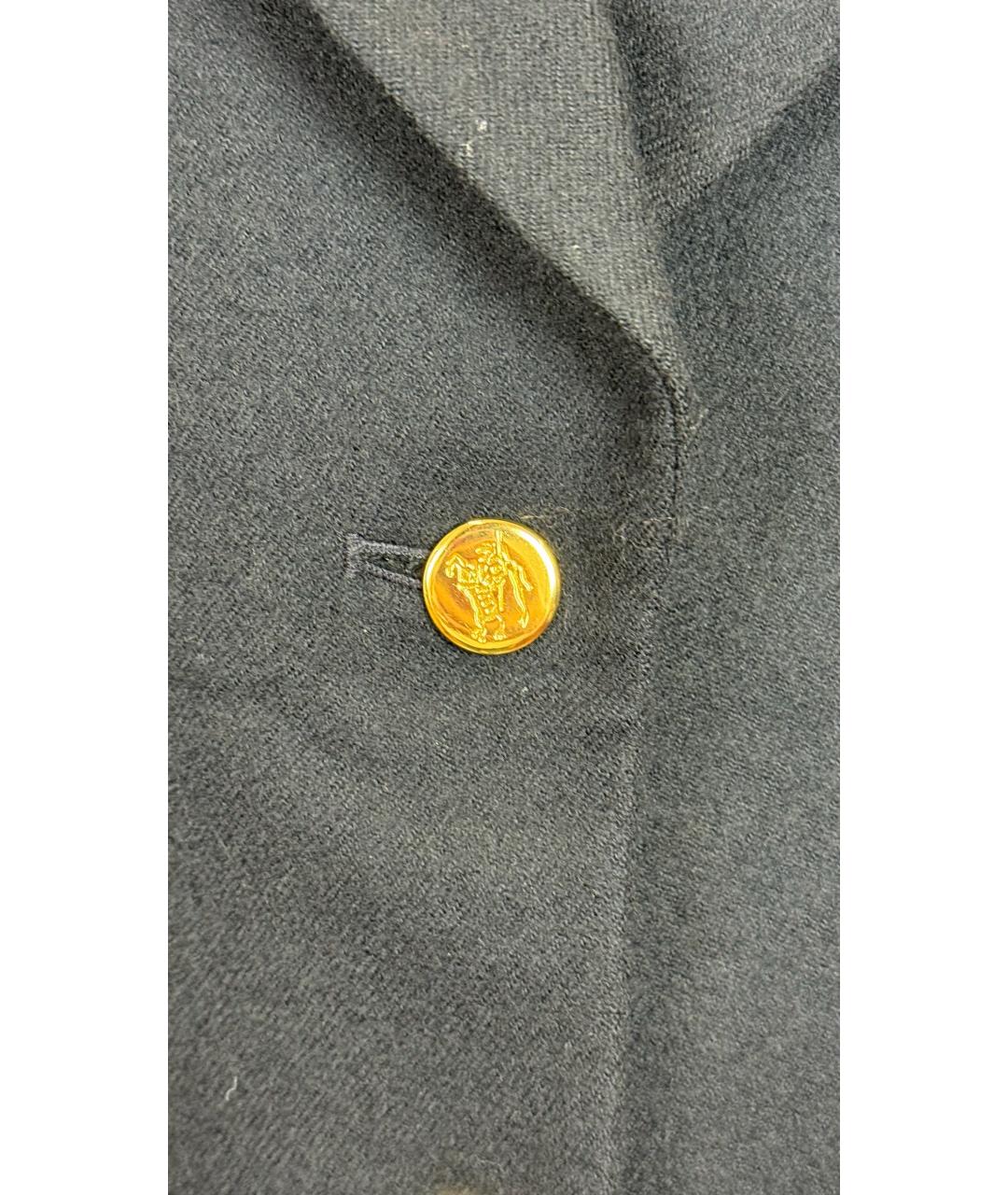 BURBERRY Темно-синий шерстяной жакет/пиджак, фото 4