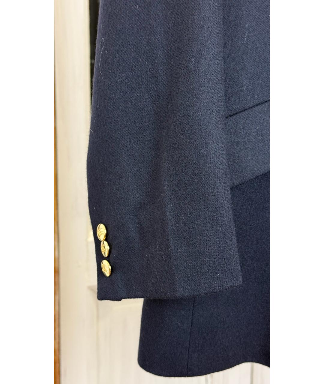 BURBERRY Темно-синий шерстяной жакет/пиджак, фото 5