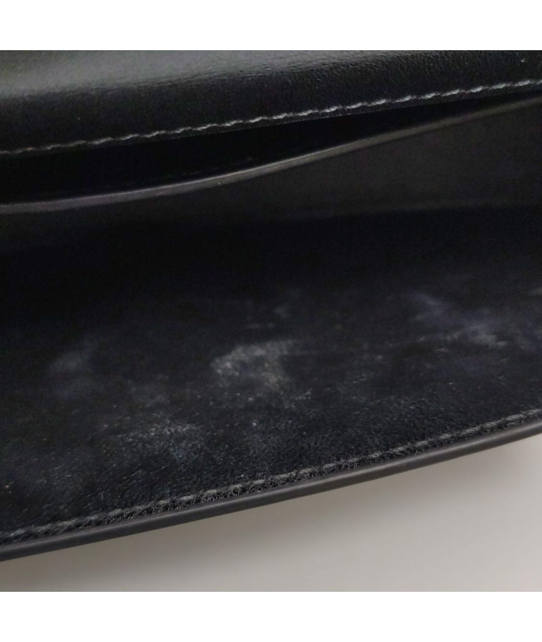 SAINT LAURENT Черная кожаная сумка через плечо, фото 8