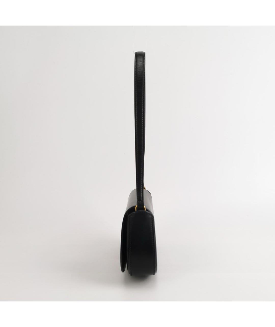 SAINT LAURENT Черная кожаная сумка через плечо, фото 2