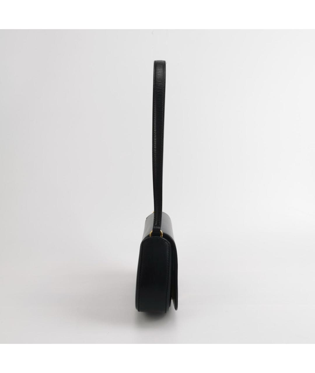 SAINT LAURENT Черная кожаная сумка через плечо, фото 3