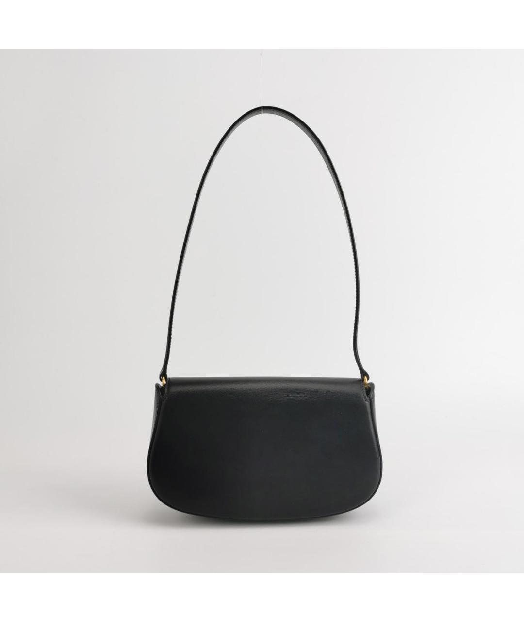 SAINT LAURENT Черная кожаная сумка через плечо, фото 4