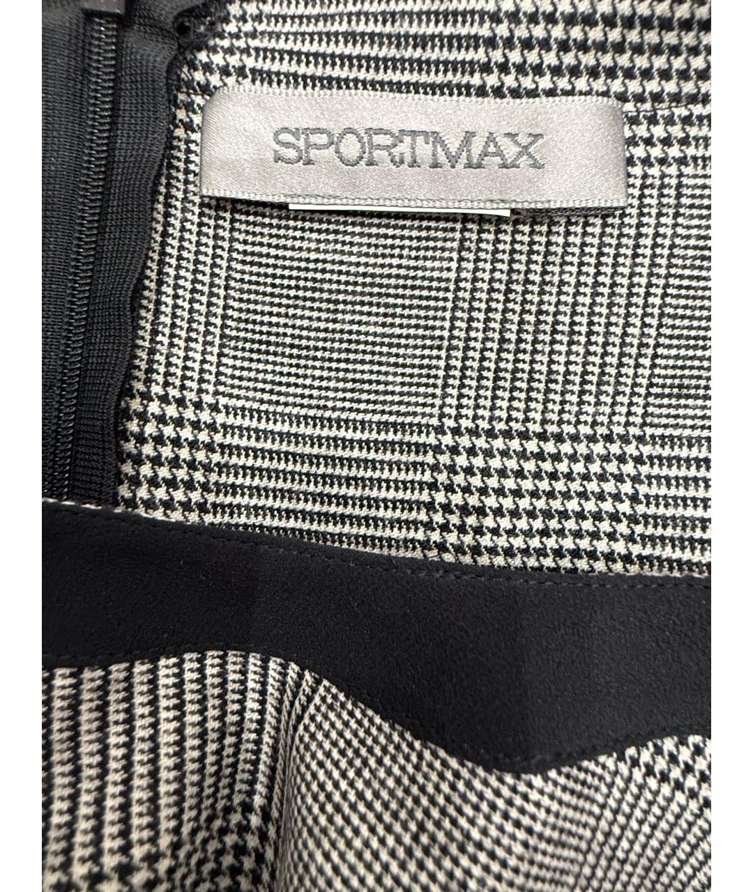 SPORTMAX Серое шерстяное повседневное платье, фото 4