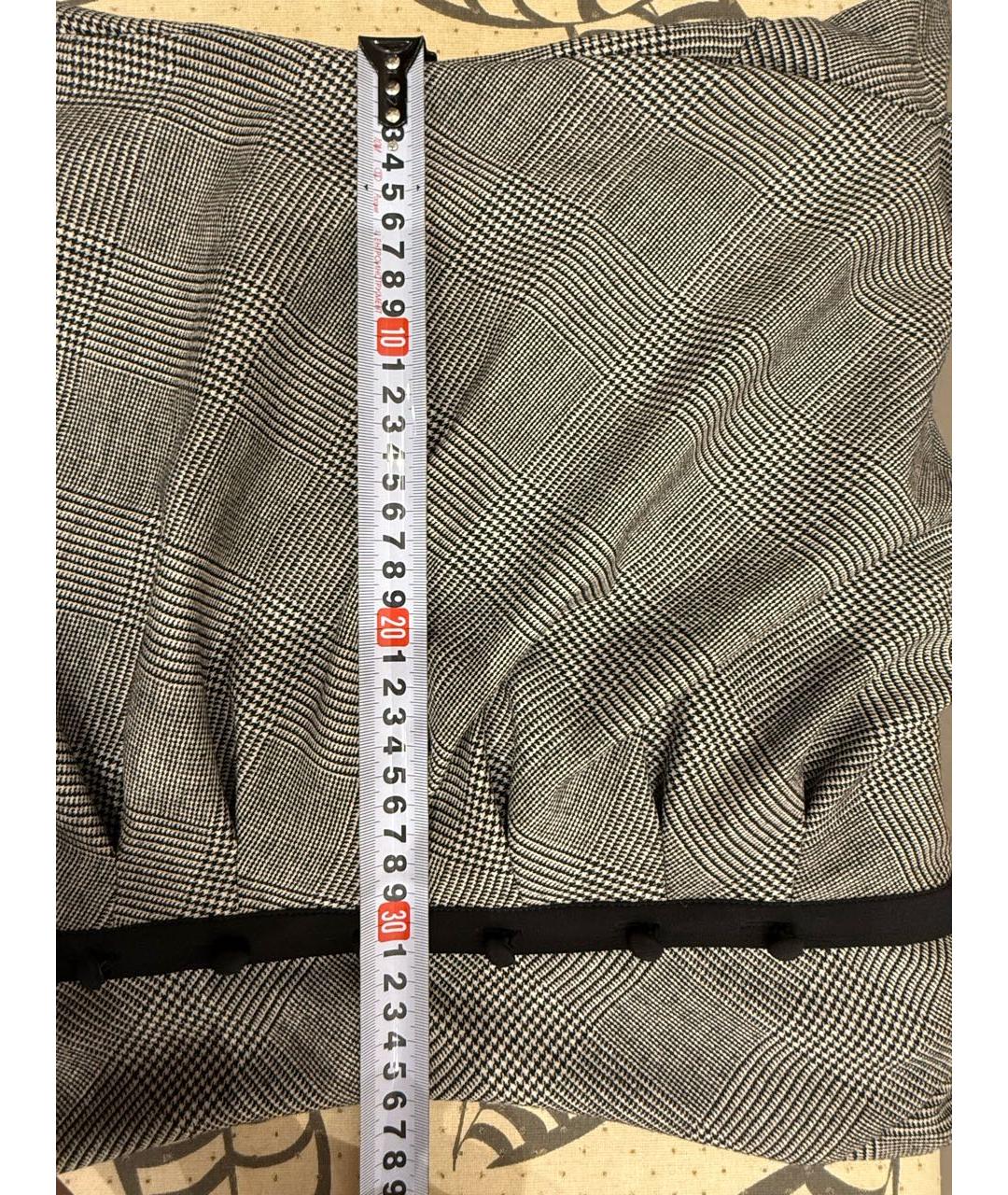 SPORTMAX Серое шерстяное повседневное платье, фото 6