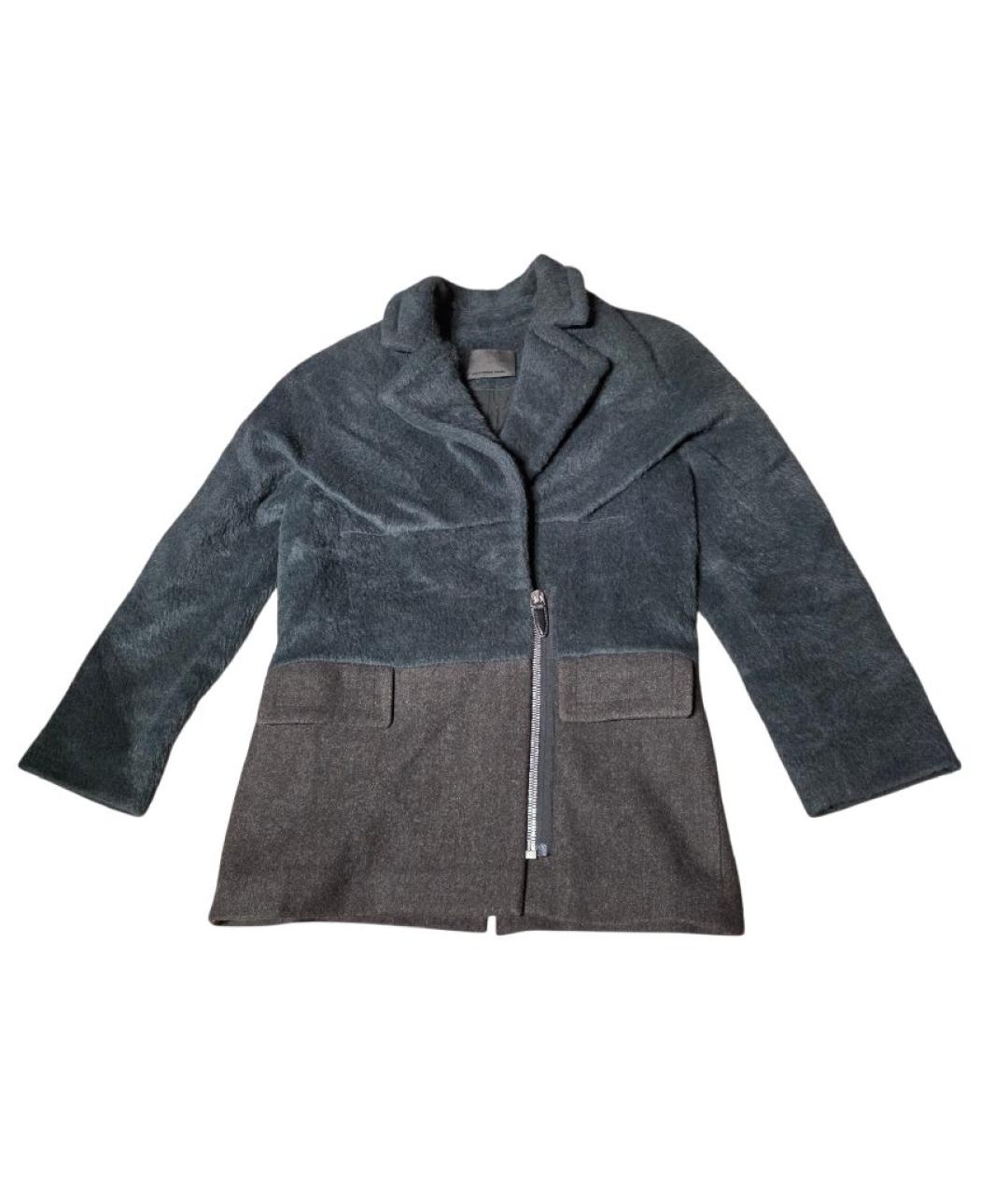 ALEXANDER WANG Зеленые шерстяное пальто, фото 1