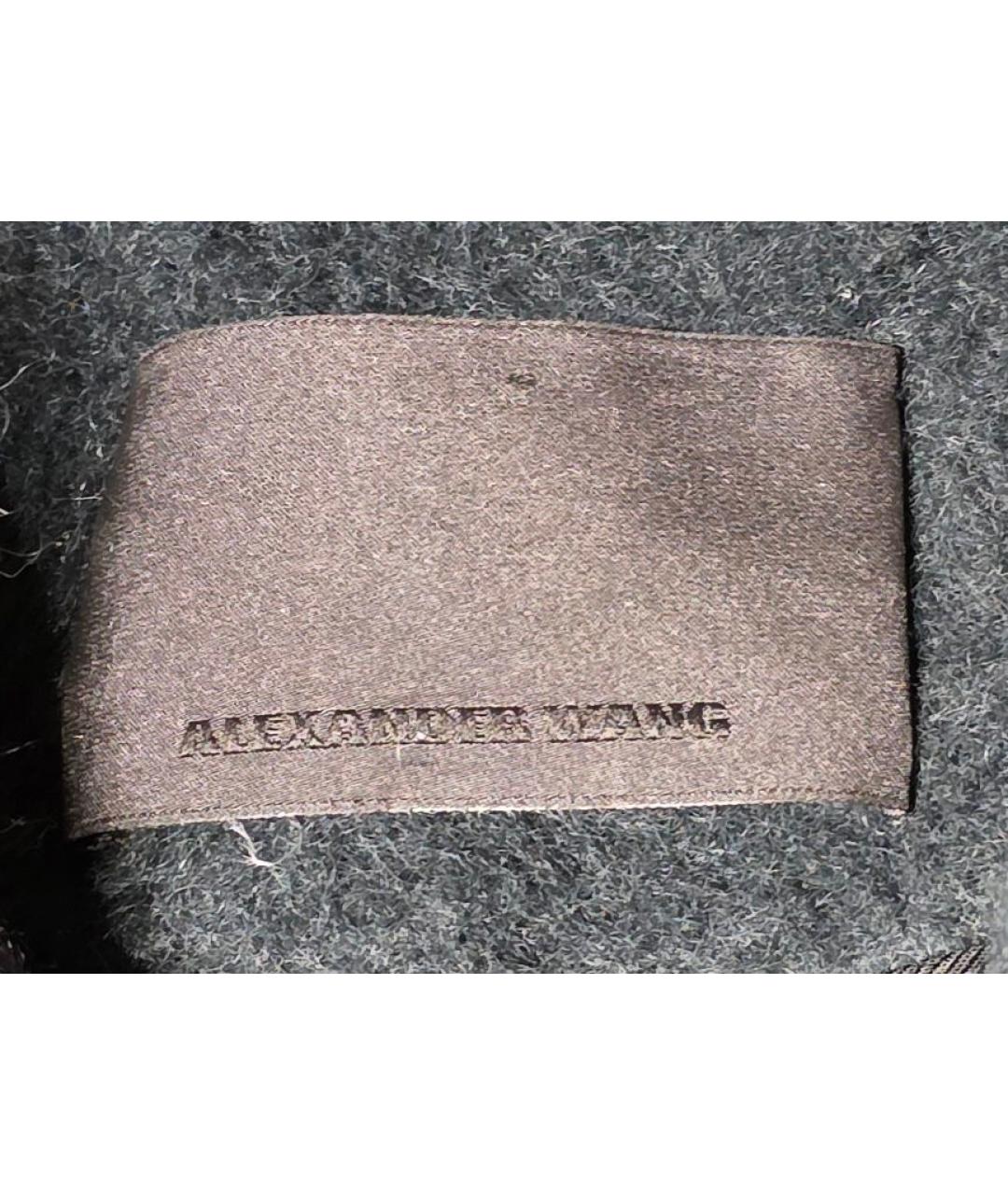 ALEXANDER WANG Зеленые шерстяное пальто, фото 3