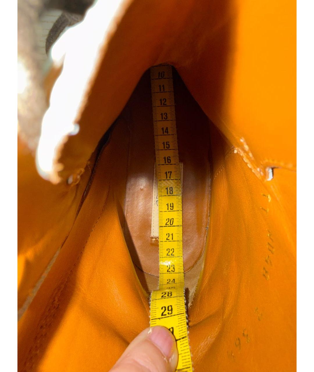 VALENTINO Голубые кожаные ботинки, фото 7