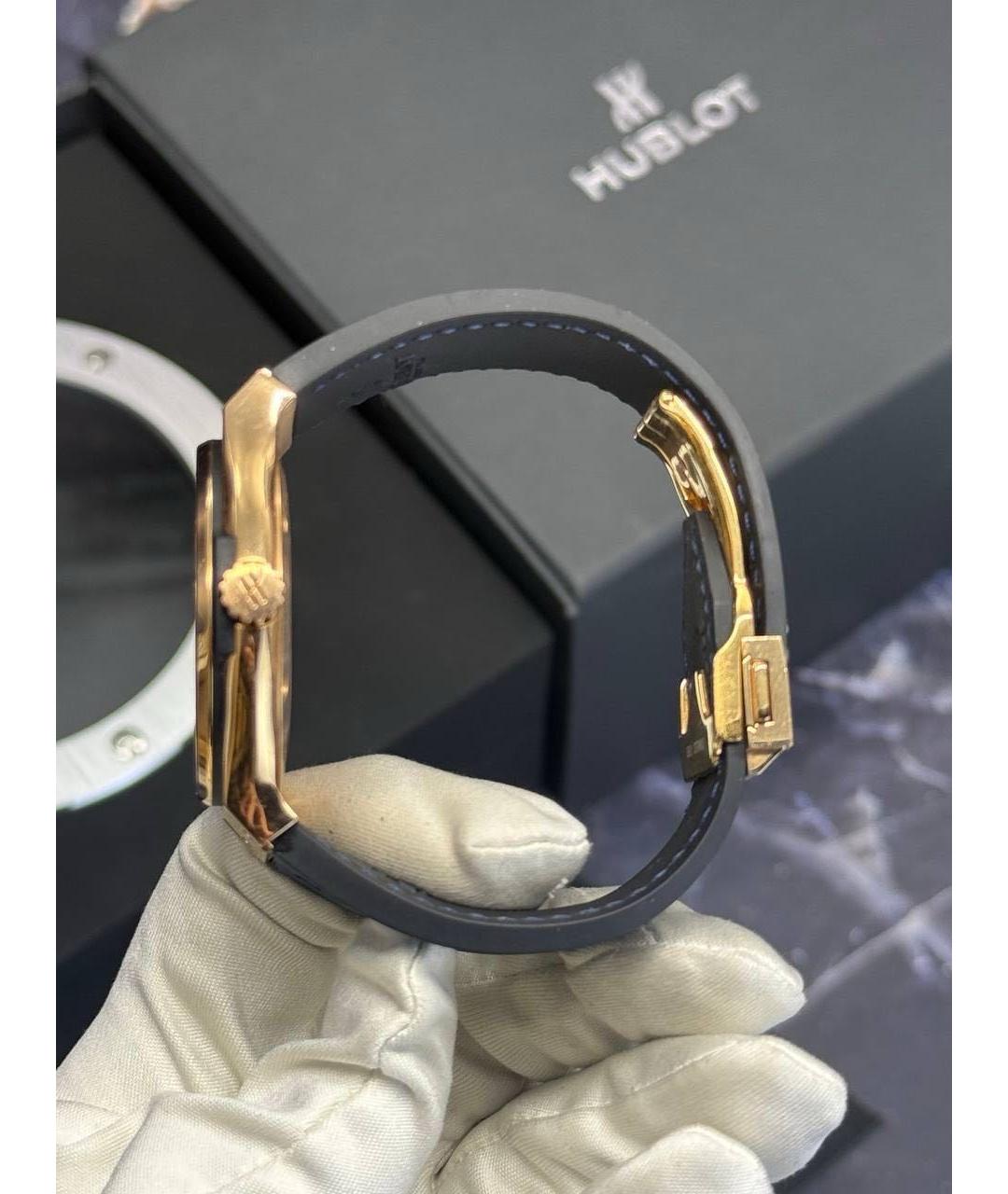 HUBLOT Синие часы из розового золота, фото 7