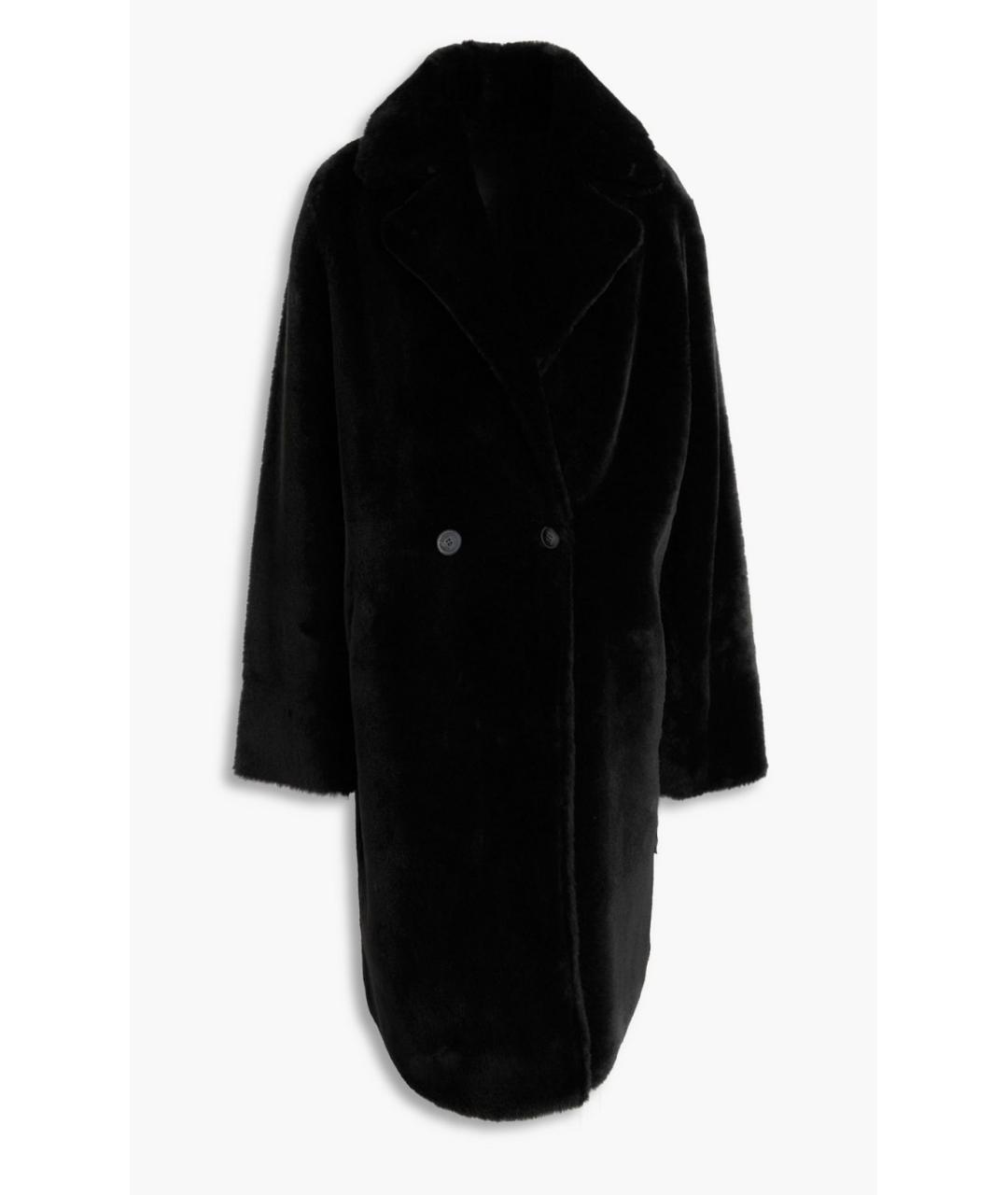 YVES SALOMON Черная меховая шуба, фото 4