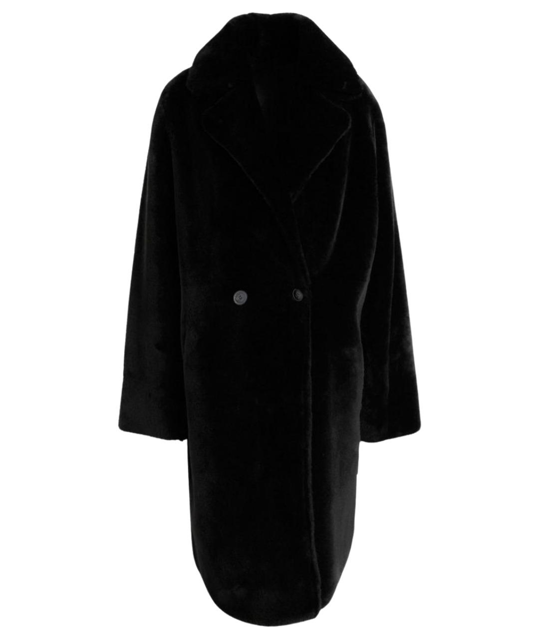 YVES SALOMON Черная меховая шуба, фото 1