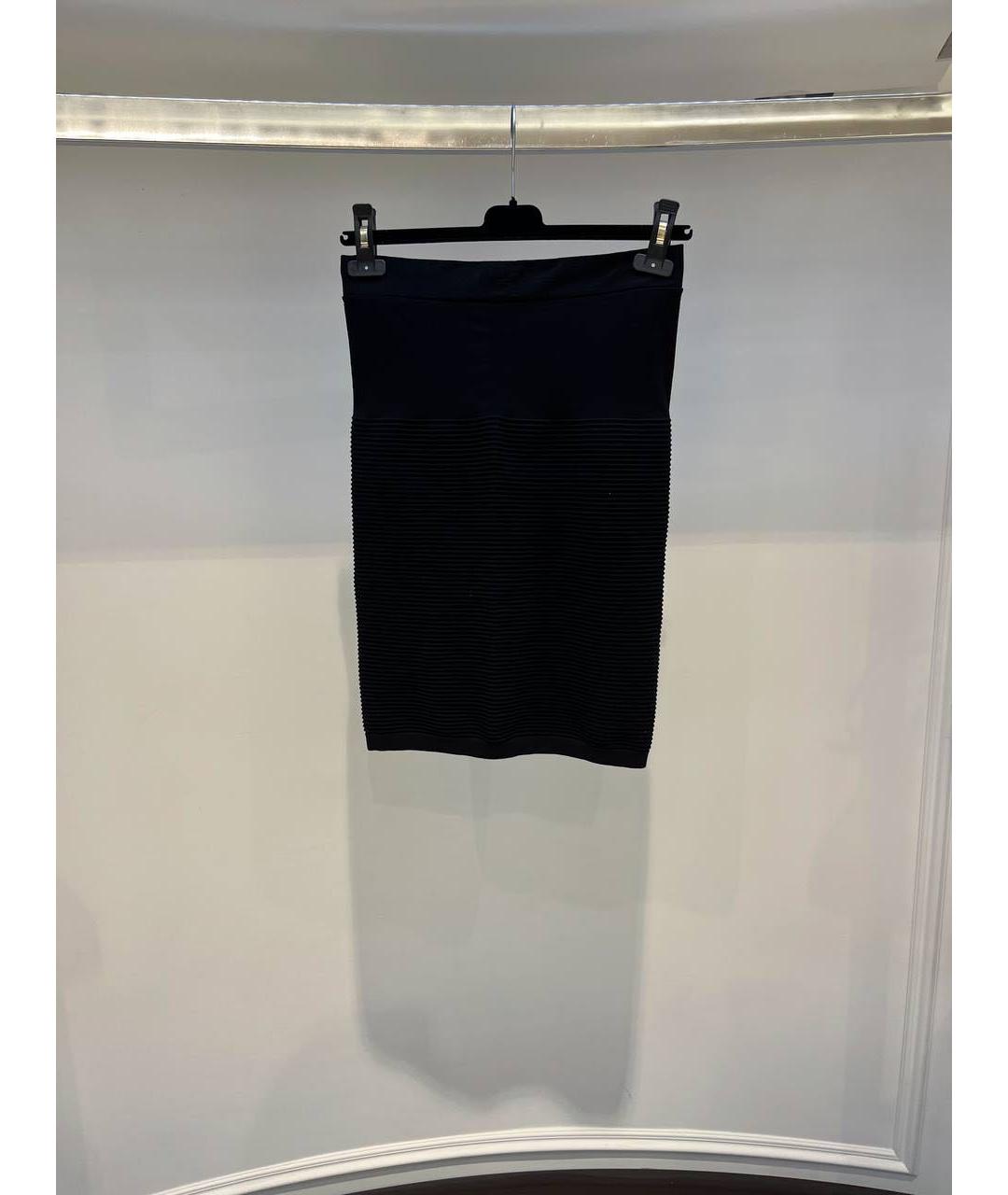 BLUMARINE Черная юбка миди, фото 3