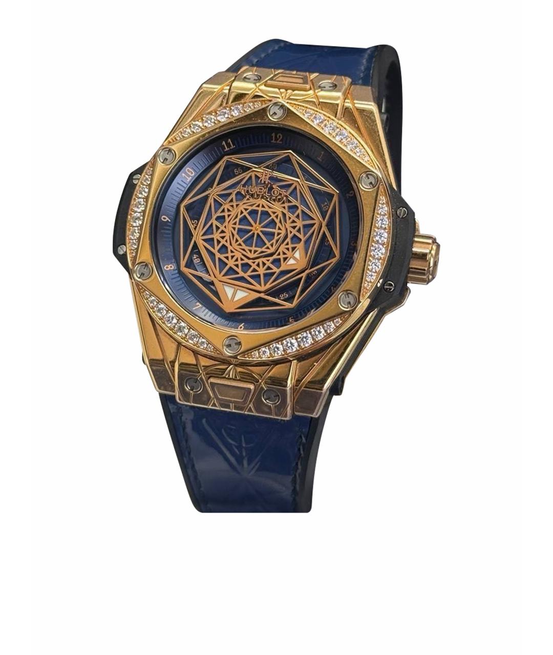 HUBLOT Синие часы из розового золота, фото 1