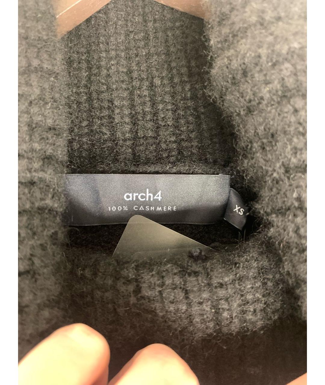 Arch4 Черный кашемировый джемпер / свитер, фото 3
