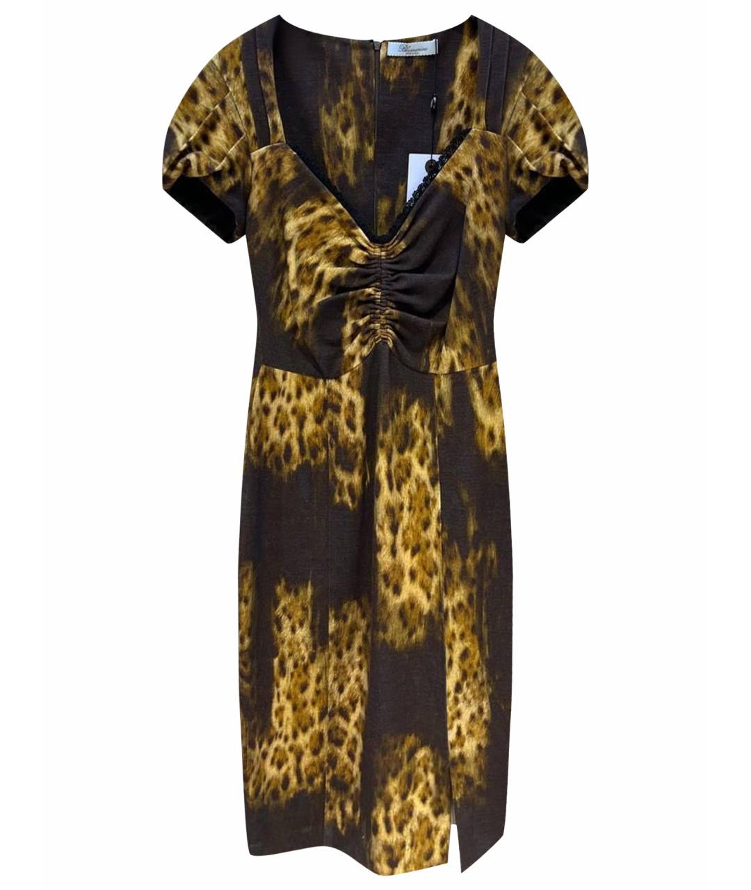 BLUMARINE Коричневое повседневное платье, фото 1