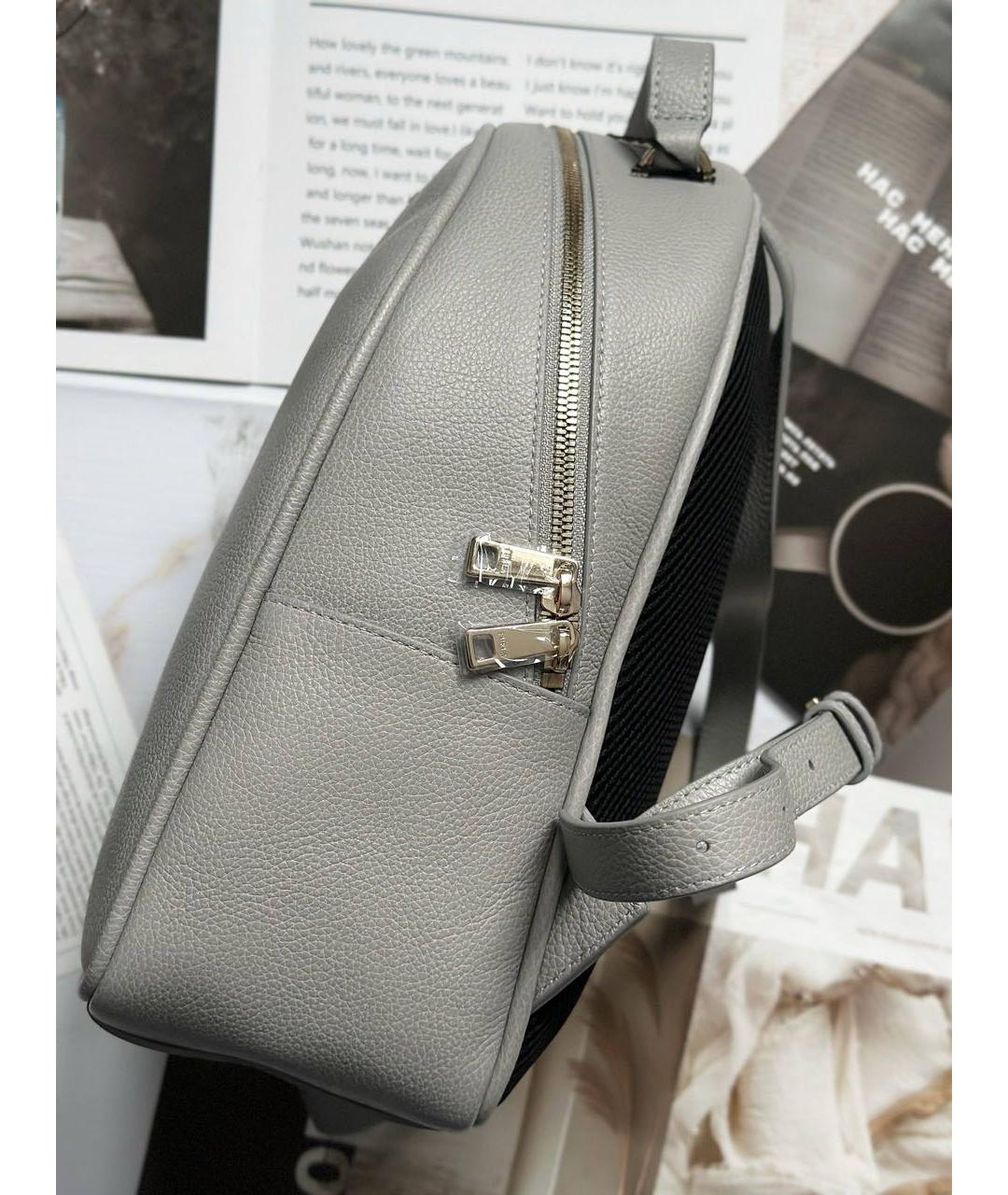 FURLA Серый кожаный рюкзак, фото 5