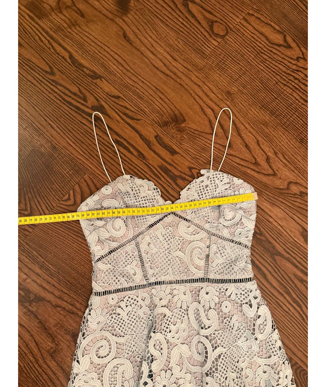 SELF-PORTRAIT Голубой кружевной сарафан, фото 4